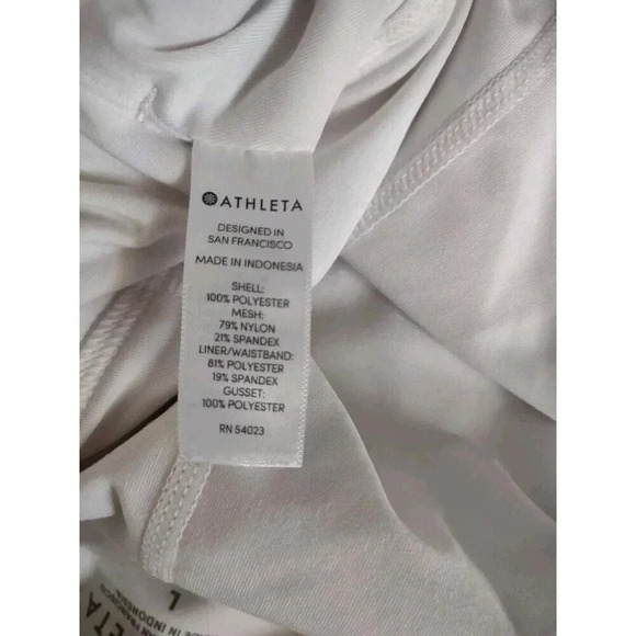 Athleta Stealth TruCool Skort Skirt Tennis Golf White Size Large Athleisure - Picture 6 of 7